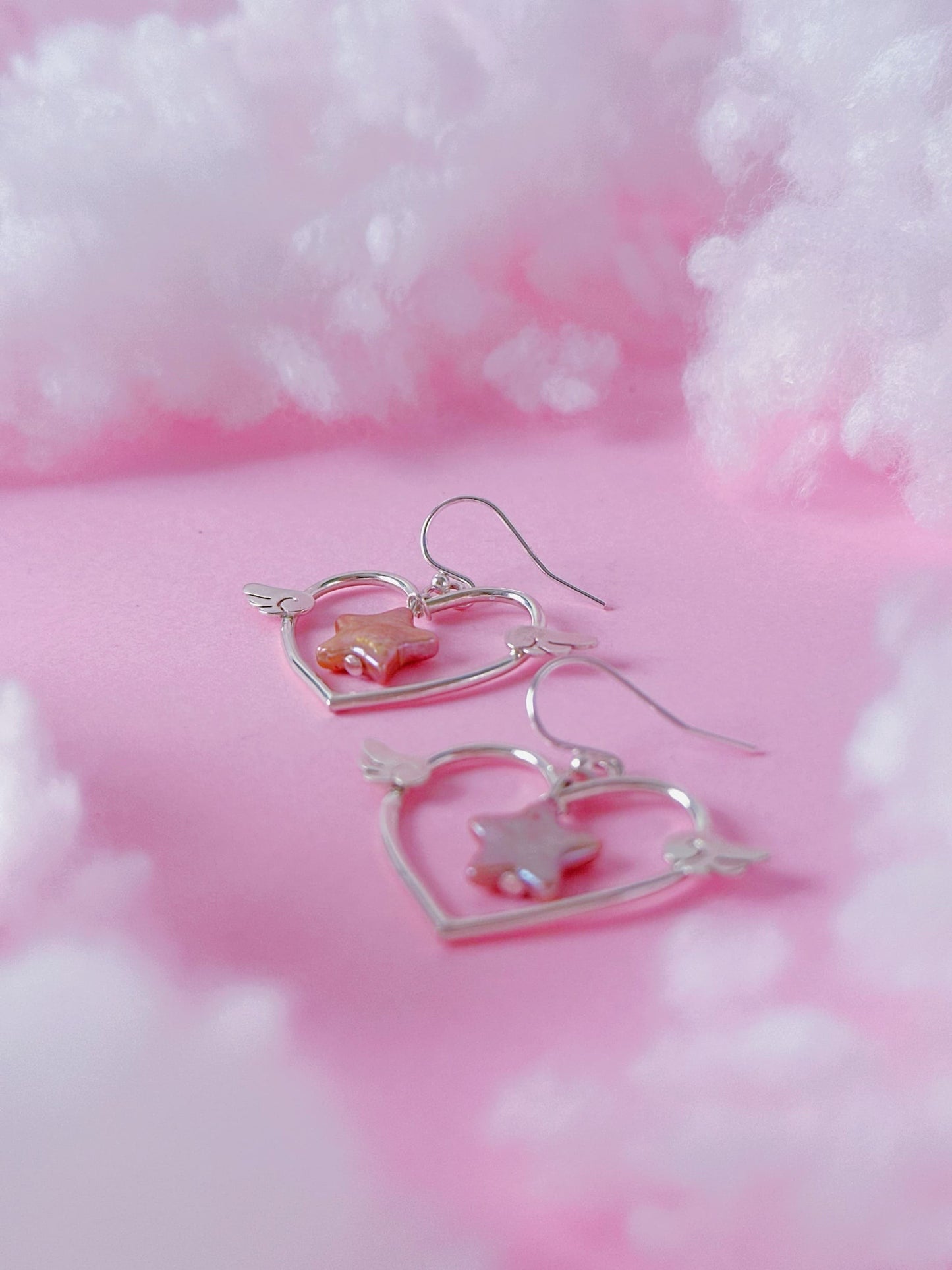 Boucles d'oreilles Étoile Romantique