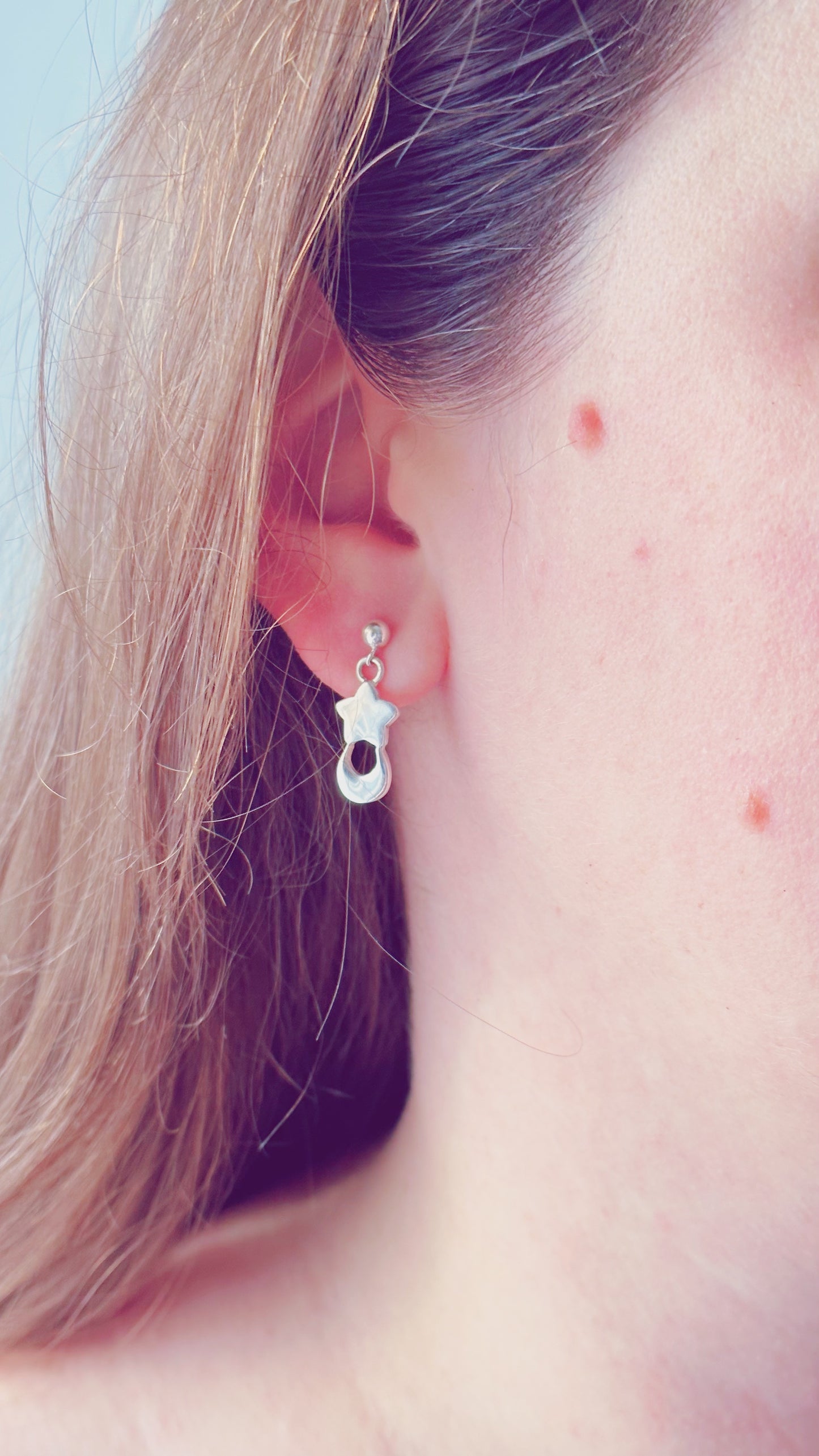 Boucle d'oreille Étoile lunaire