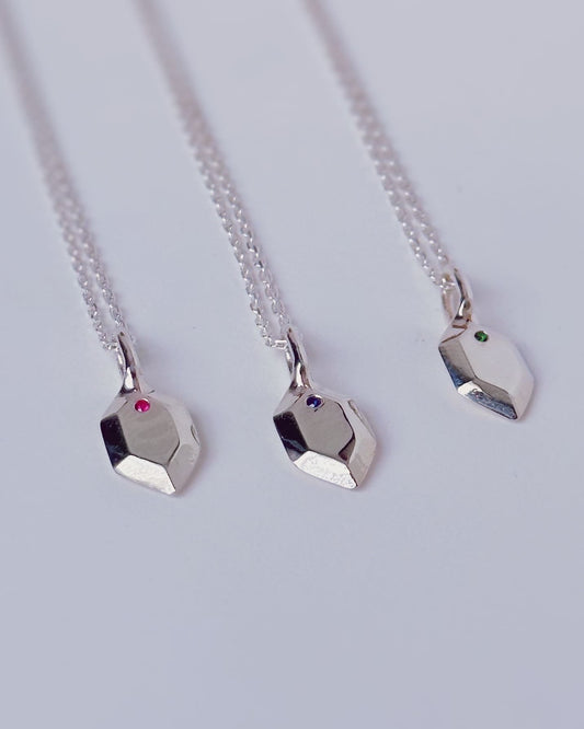 Collier Pendentif Radiant Rubis