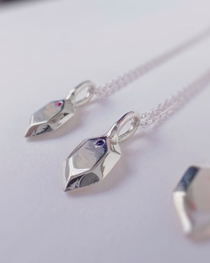 Collier Pendentif Radiant Rubis