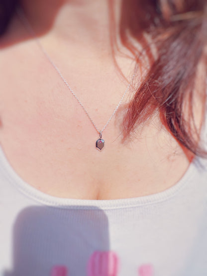 Collier Pendentif Radiant Rubis
