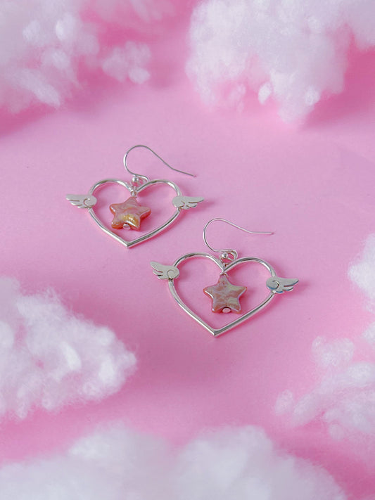 Boucles d'oreilles Étoile Romantique