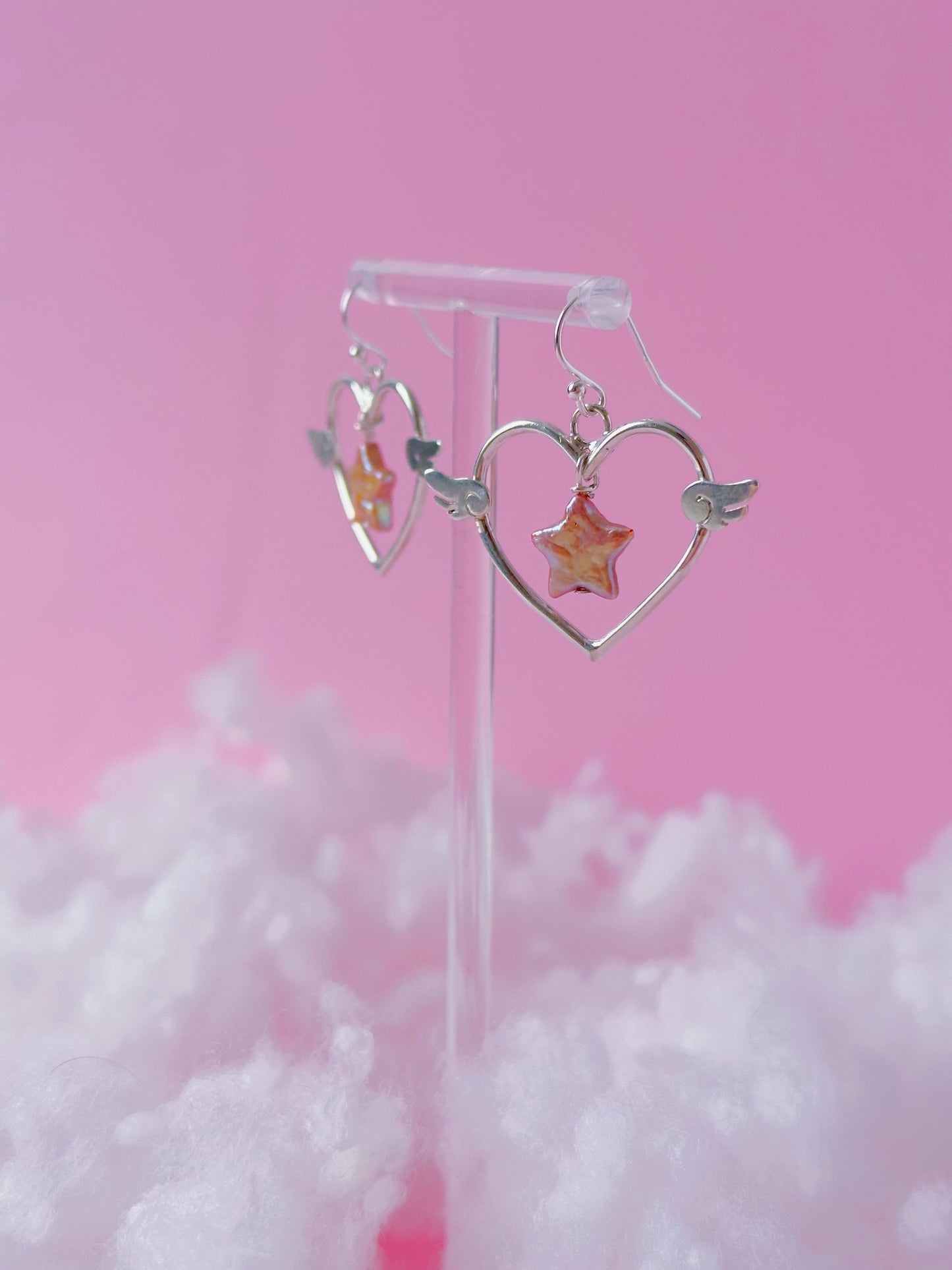 Boucles d'oreilles Étoile Romantique
