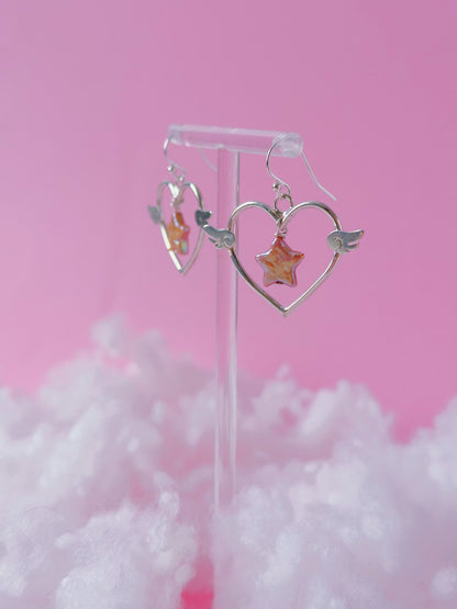 Boucles d'oreilles Étoile Romantique
