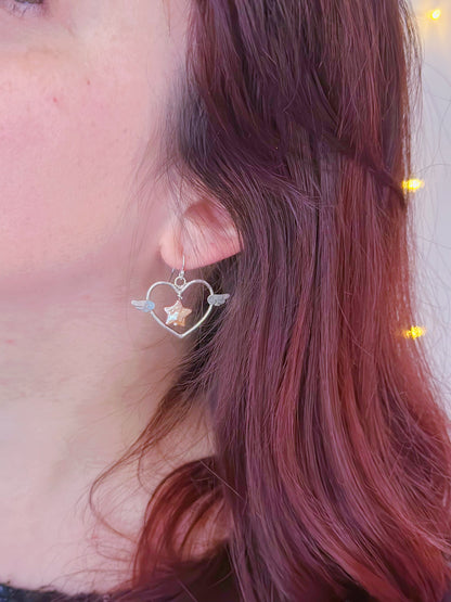 Boucles d'oreilles Étoile Romantique