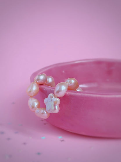 Bracelet Perles et Fleur