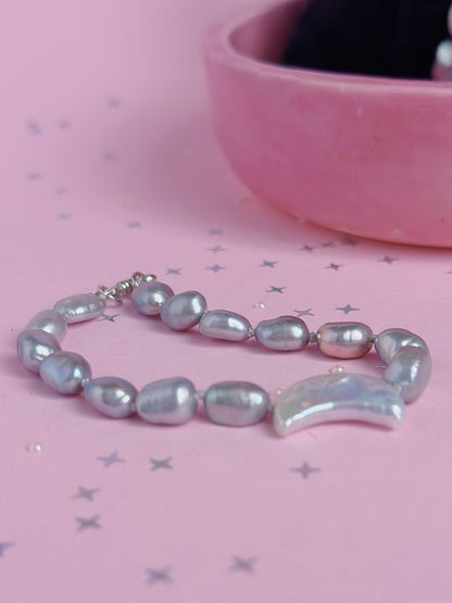 Bracelet Perles et Lune
