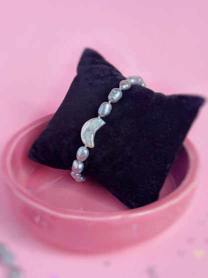 Bracelet Perles et Lune