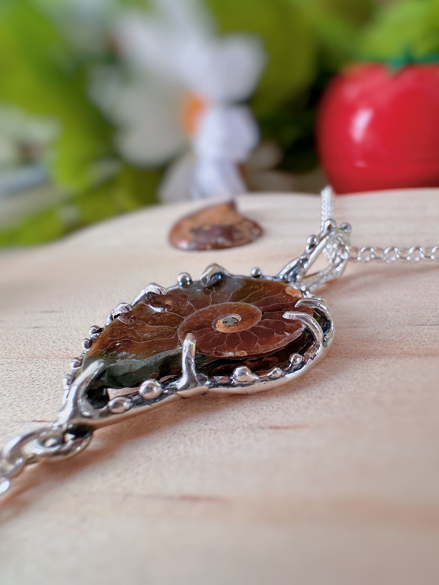 Collier Fossile d'Ammonite
