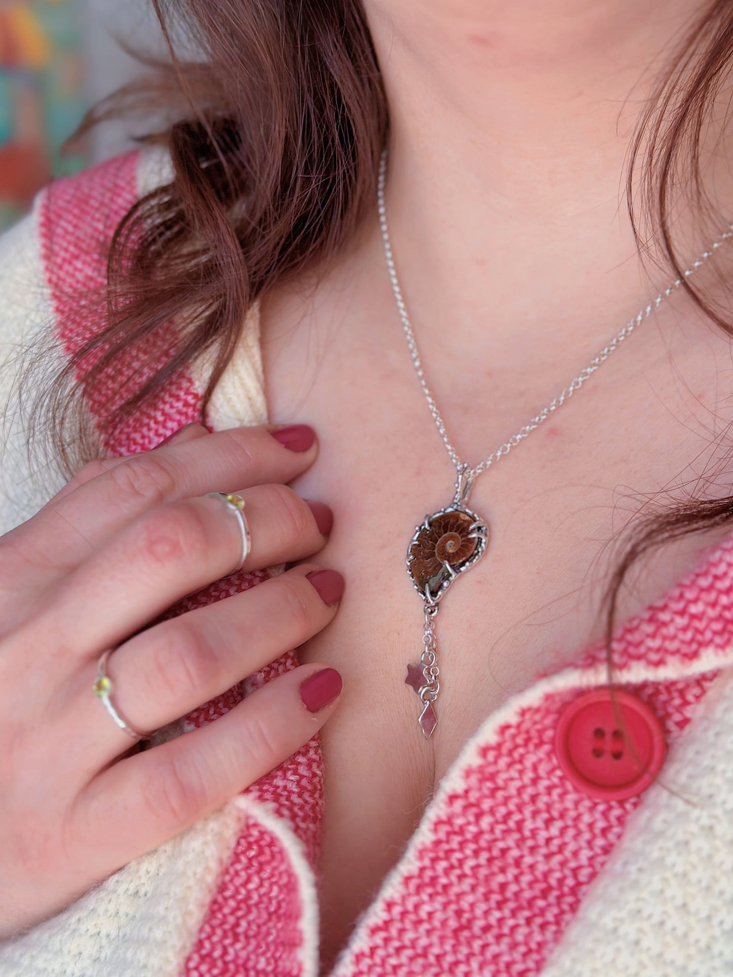 Collier Fossile d'Ammonite