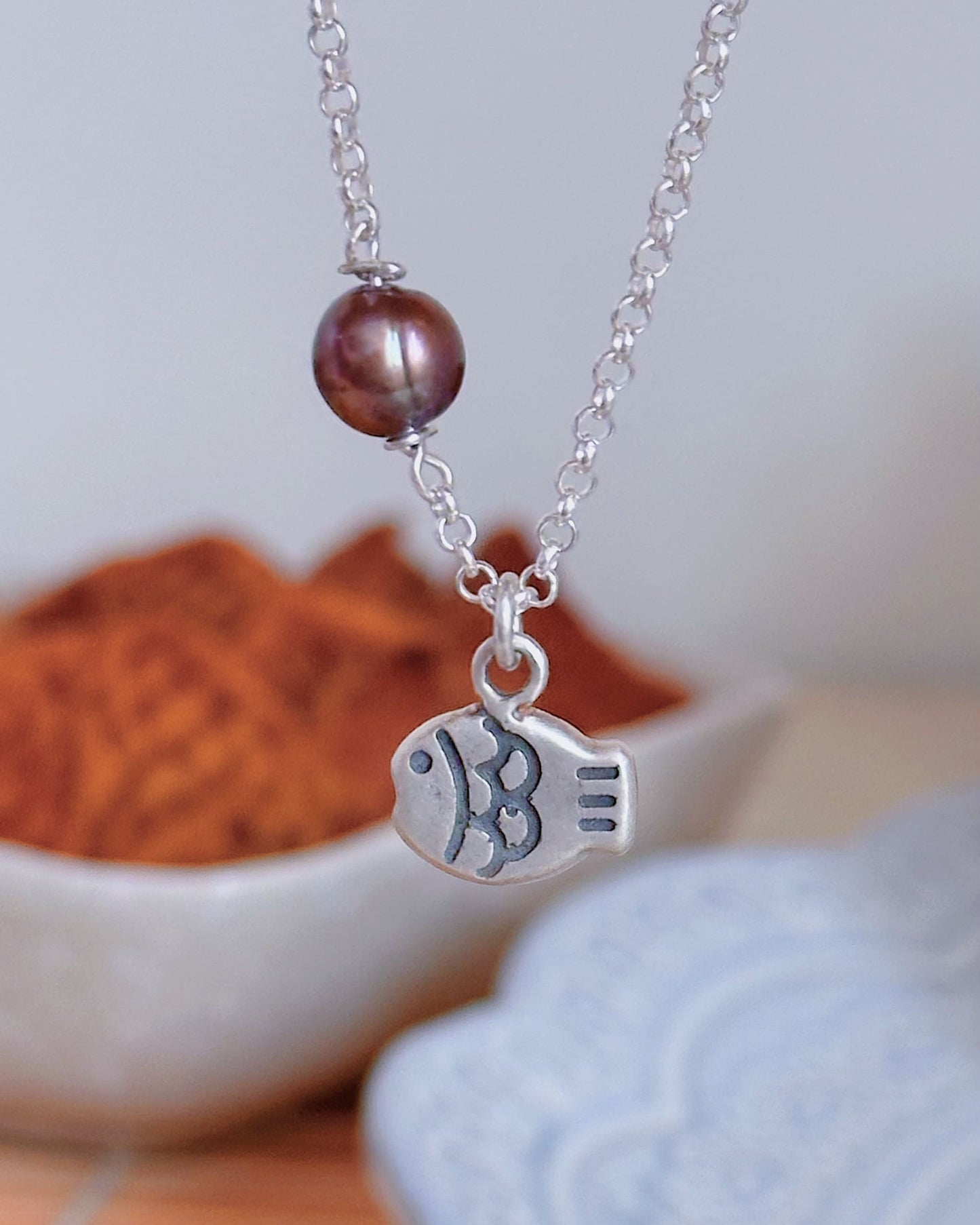 Collier Perle et Taiyaki