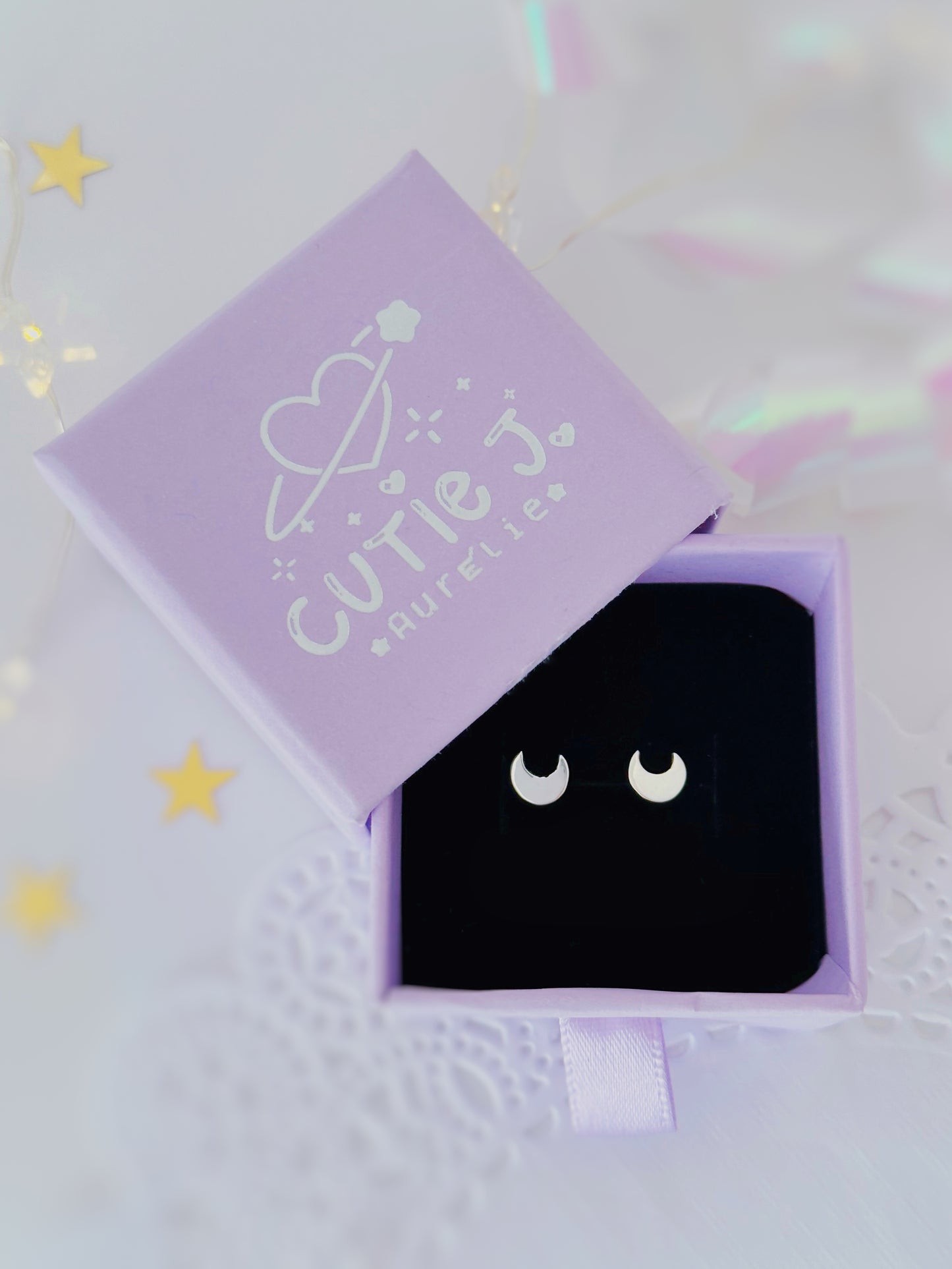 Boucles d'oreilles Croissant de Lune
