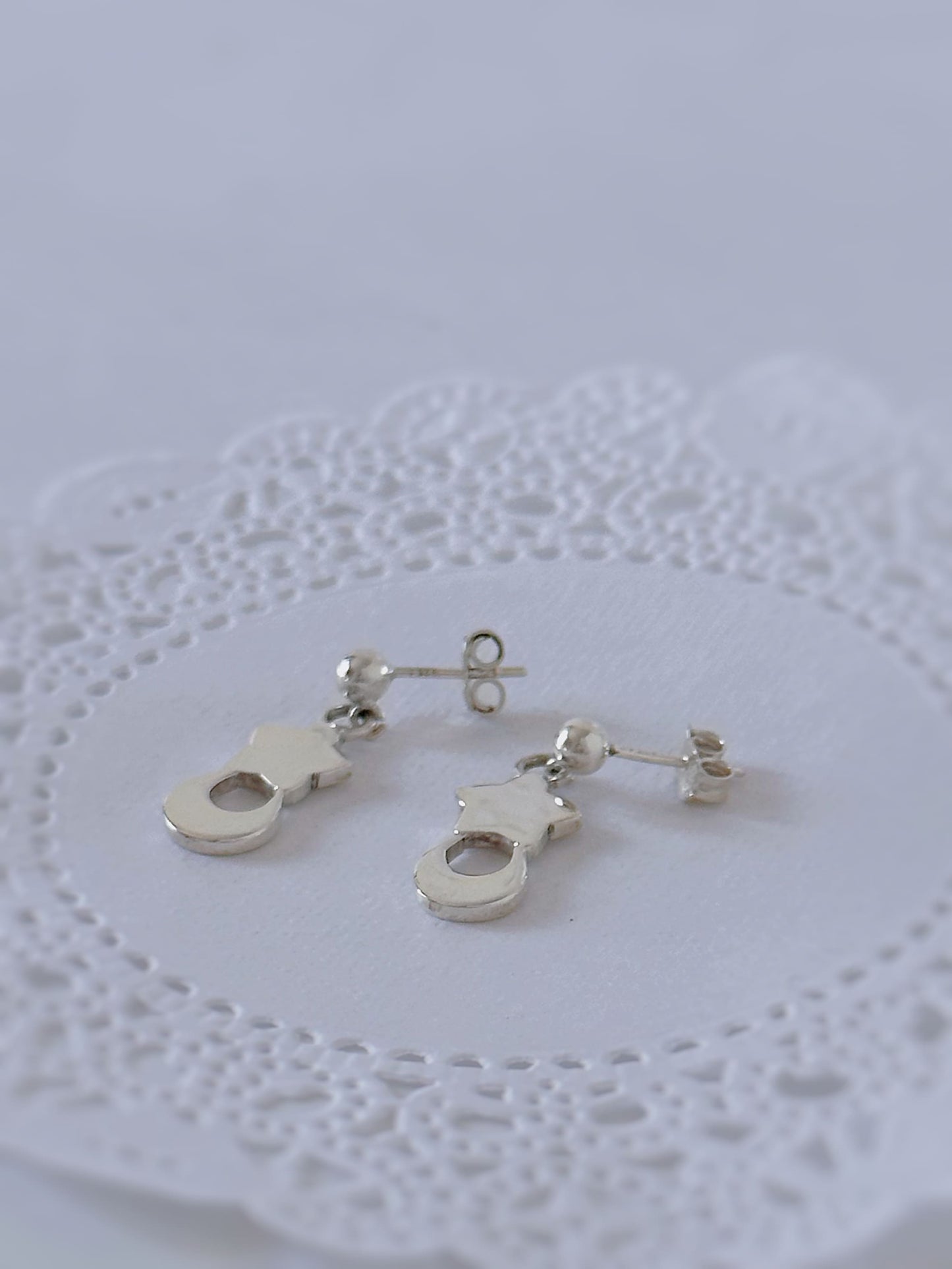 Boucle d'oreille Étoile lunaire