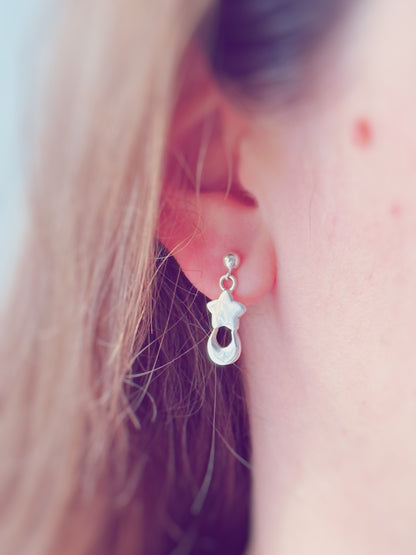 Boucle d'oreille Étoile lunaire