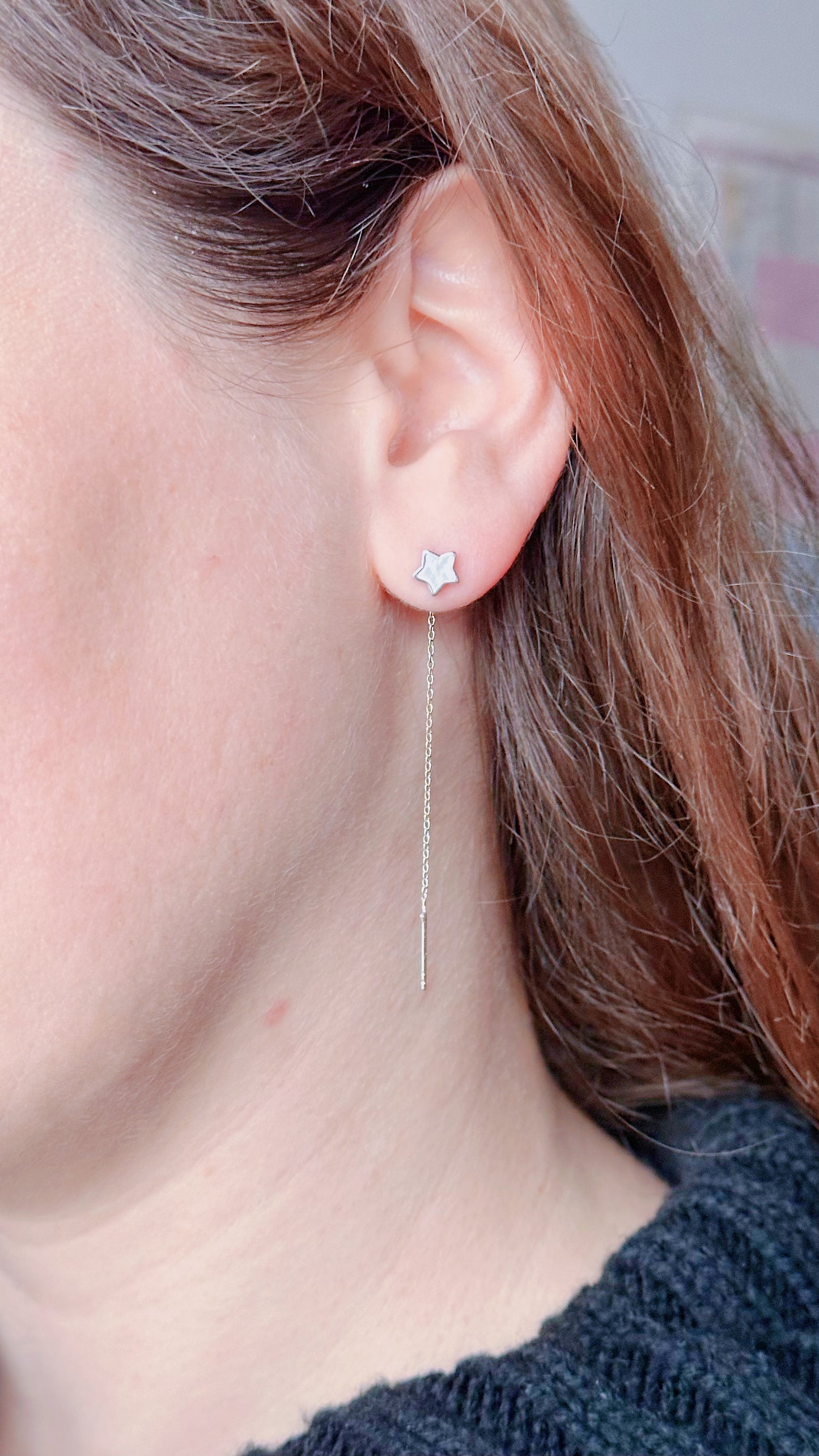 Boucles d'oreilles Etoile Filante