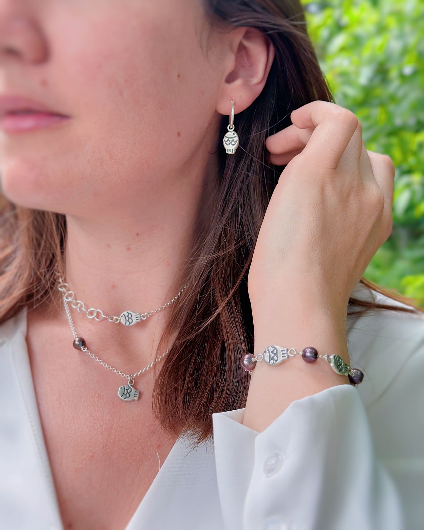 Collier Perle et Taiyaki
